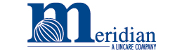 Meridian logo in blue with tagline "a Lincare Company"